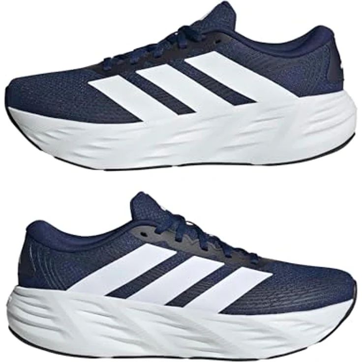 Adidas Galaxy 8 IH9813, Laufschuh mit Cloudfoam Dämpfung, Weiß/Dark Blue/Night Indigo – Bild 6