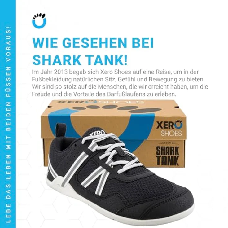 Xero Shoes Prio Laufschuhe, Mesh Obermaterial, Anti-Rutsch-Sohle, Schwarz EU 43 – Bild 7