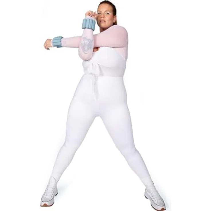 Bala Armreifen – 2er-Set (je 0,5 kg) | verstellbare tragbare Handgelenk- und Knöchelgewichte | Yoga, Tanz, Barre, Pilates, Cardio, Aerobic, Walking | Monochromatisches Meer – Bild 5
