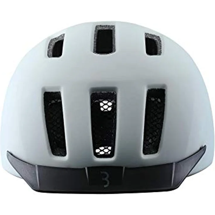 BBB Cycling BBB Helme Grid M, Fahrradhelm für City- und E-Bike mit 10 Luftschlitzen, LED-Rücklicht und reflektierenden Elementen, matt grau, 52-58 cm – Bild 2