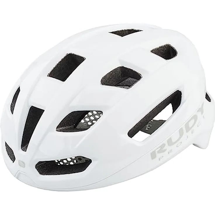 Rudy Project Skudo Helm, Fahrradhelm mit RSR11-System und 3D AirFrame Band, Weiß 59-61 cm