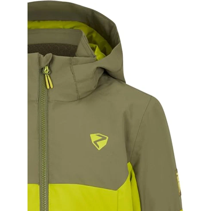 Ziener AGIMO-Z Jungen Skijacke, wattiert, atmungsaktiv, wasser- und winddicht, electric grass, Größe 128 – Bild 3