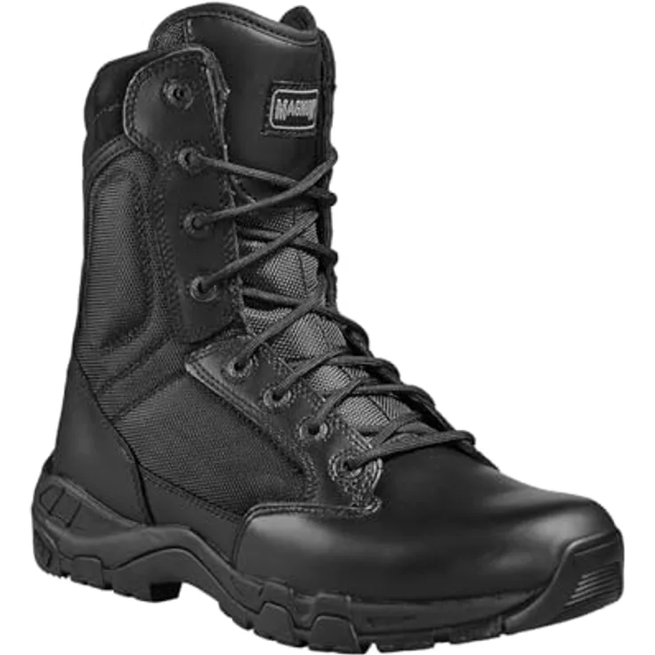Magnum Viper Pro 8.0 SZ, antistatischer Uniformstiefel mit Leder-Obermaterial und SRA-Gummilaufsohle, schwarz, Größe EU 43