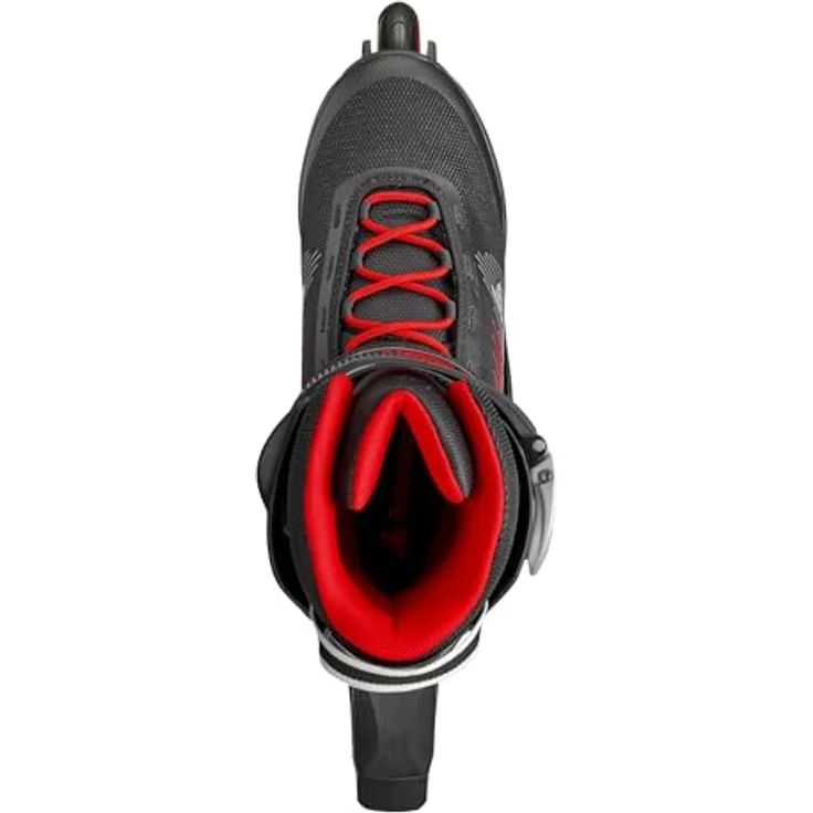 Rollerblade Zetrablade Inline Skates Herren, schwarz rot, Größe 44,5, komfortabel und stabil mit 80 mm Rollen – Bild 2