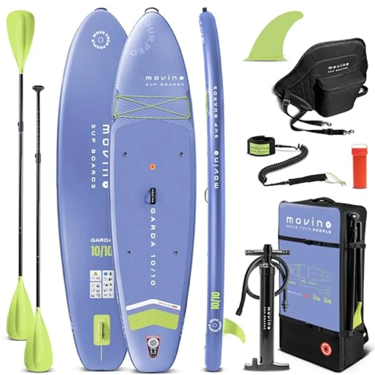 Movino SUP-Board MOVINO GARDA 2in1 Set, Allround mit geschweißten Kanten, Traglast 150 kg, 10'10'' (330 cm) – Bild 1