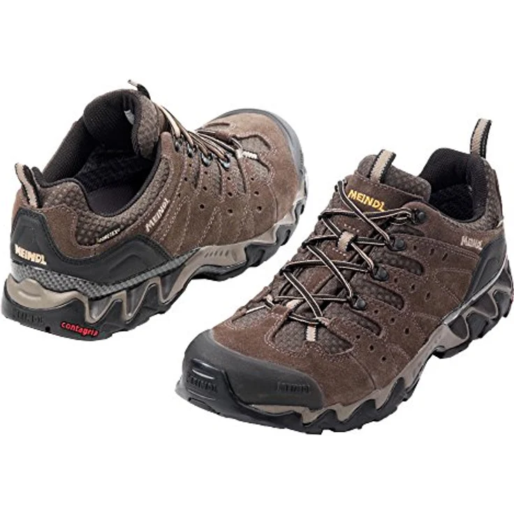 Meindl Trekkingschuh, mocca, Velourleder/Mesh, GORE-TEX Futter – Bild 3