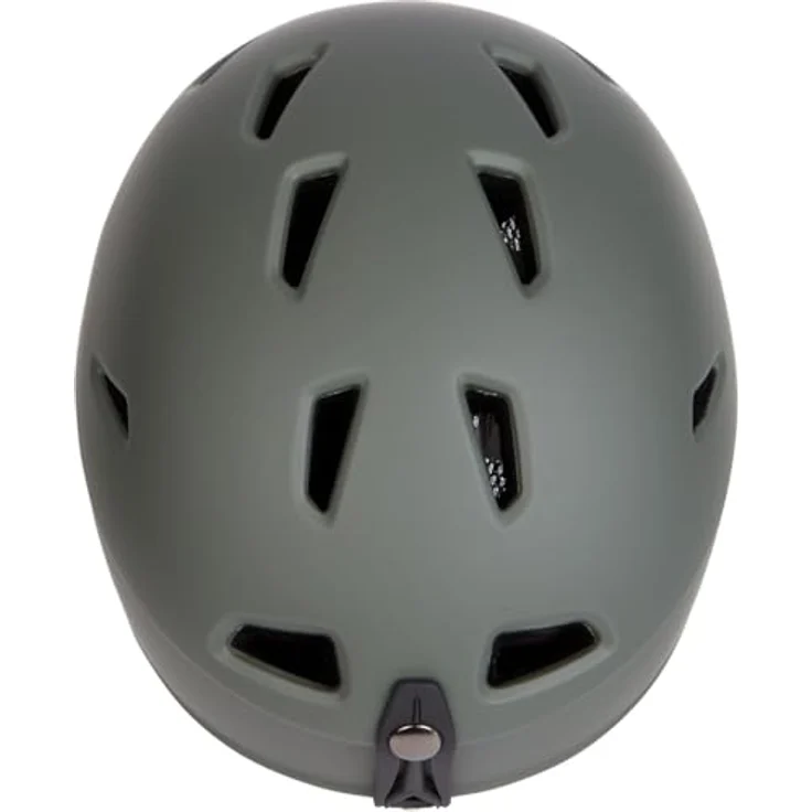 McKinley Kinder Pulse Hs-016 Skihelm, Olive/Green Lime, M mit INMOLD-Konstruktion, passiver Belüftung und abnehmbaren Ohrpolstern – Bild 4