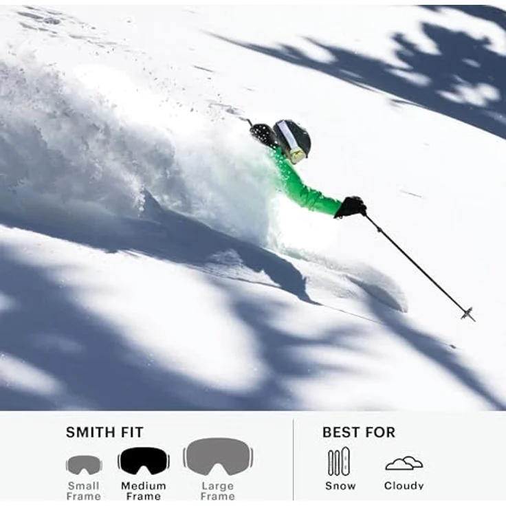 Smith Blazer S1, Skibrille mit zylindrischer Scheibenform, Antifog-Beschichtung und verspiegelten Gläsern für optimalen UV-Schutz, VLT 60% – Bild 2