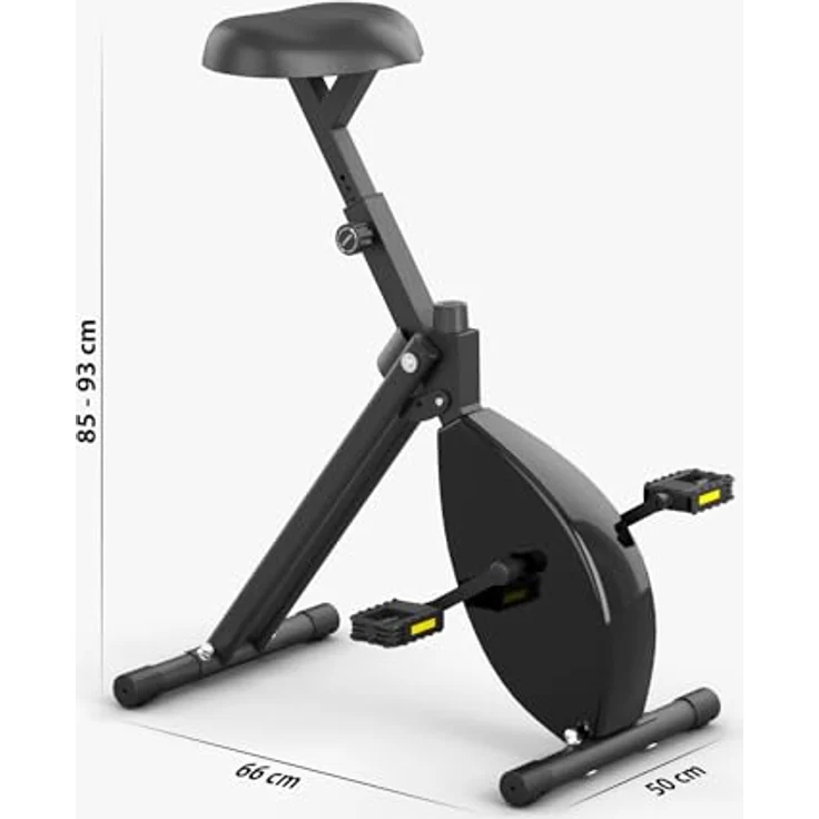 Deskbike Premium Tischfahrrad Schwarz - Heimtrainer & Bürostuhl - max. einstellbare Höhe 93cm – Bild 2