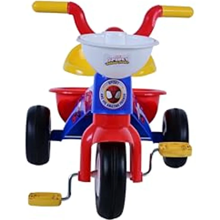Volare Kinderfahrrad Dreirad Marvel Spidey Fahrrad für Jungen Kinderrad in Blau, offiziell lizenziertes Produkt, Korb, 25 kg Tragfähigkeit – Bild 8