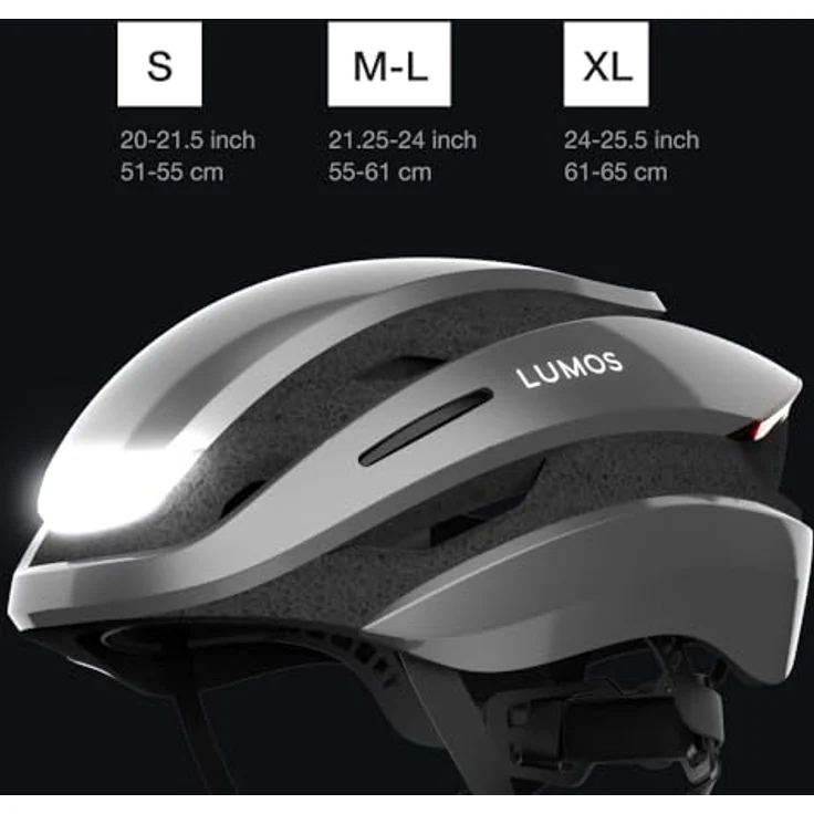 Lumos Velohelm Ultra, integrierte COB-LED-Beleuchtung und Blinker, Größe 61-65 cm – Bild 6