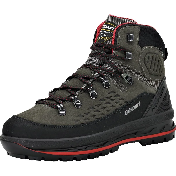 Grisport 15011S11G Freizeitschuhe, wasserbeständig mit rutschhemmender PU-Sohle, grau/schwarz