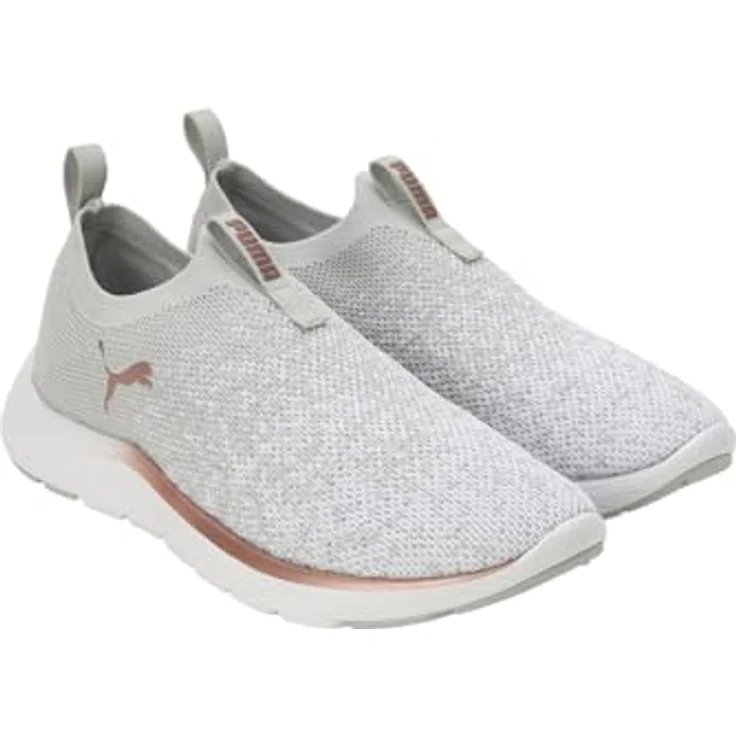 PUMA Softride Remi Slip-On Kni, Laufschuh mit SOFTRIDE-Dämpfungstechnologie, ash gray-white-rose gold, Größe 6.5 – Bild 6