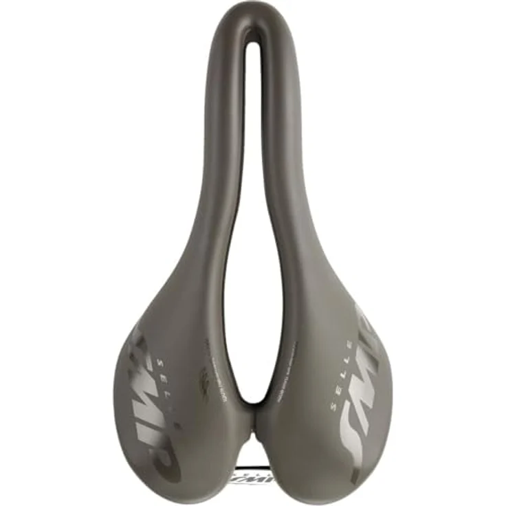 SMP VT20C, umweltfreundlicher Kies-Sattel für schmale Sitzknochen, 144 mm breit, 255 mm lang, 260 g leicht, Made in Italy – Bild 2