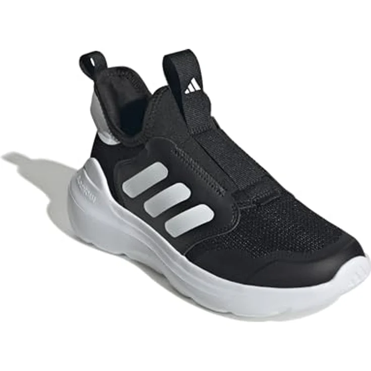 Adidas Tensaur Comfort, Jungen Laufschuhe mit Cloudfoam Zwischensohle, schwarz/weiß, in den Größen 4,5 bis 6,5 UK – Bild 3