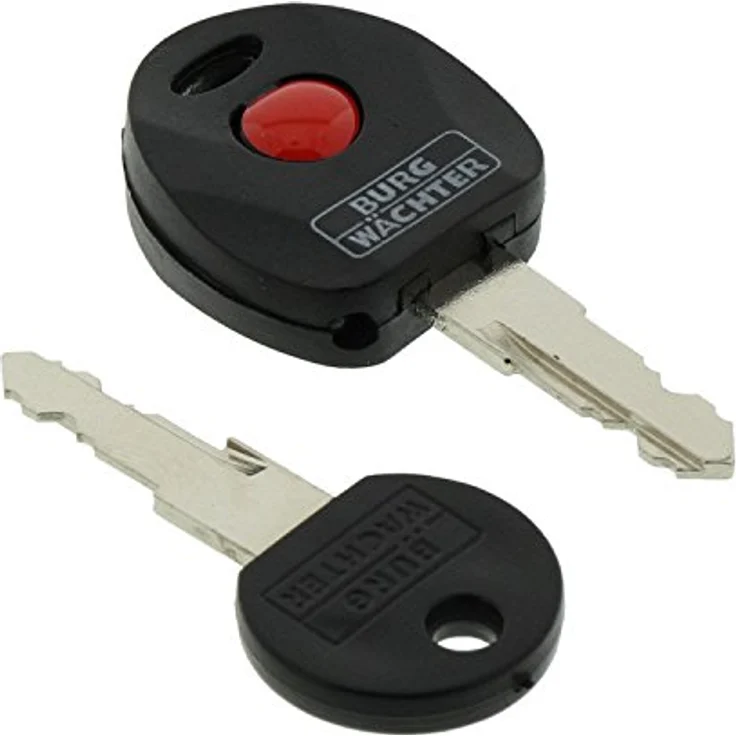 BURG-WÄCHTER Spiralseilschloss 340 180 L, Schlüssel-Fahrradschloss mit Halterung, Diebstahlsicherung, 180 cm lang, Ø12 mm, farbig sortiert – Bild 3