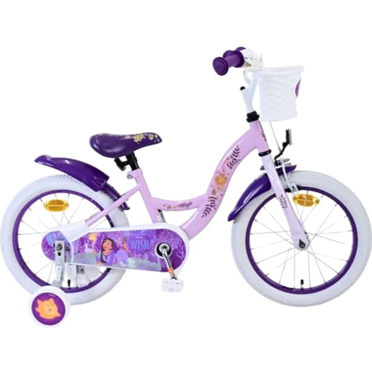 Volare Kinderfahrrad Disney Wish, 1 Gang, ohne Schaltung, lila, 16 Zoll – Bild 2