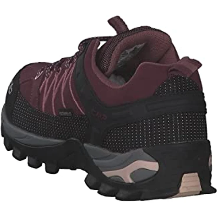 CMP Rigel Low 3Q13246 Damen Trekking Schuhe, wasserfest mit Clima Protect® und CMP FullOn GRIP, Veloursleder – Bild 4