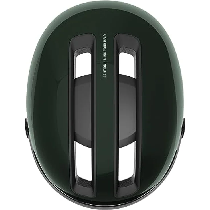 Abus HUD-Y ACE, Velohelm (54 - 58 cm) mit integrierter LED und Glas-Visier, urbanes Design – Bild 5
