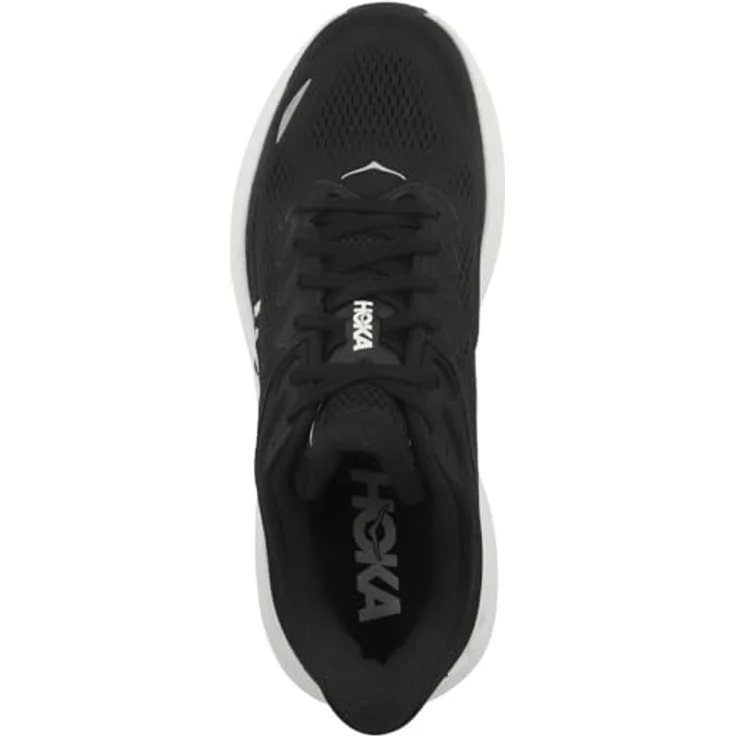 Hoka Bondi 9, Herren Laufschuhe, 100% vegan, atmungsaktives Obermaterial, schwarz, Größe 43 1/3 – Bild 2