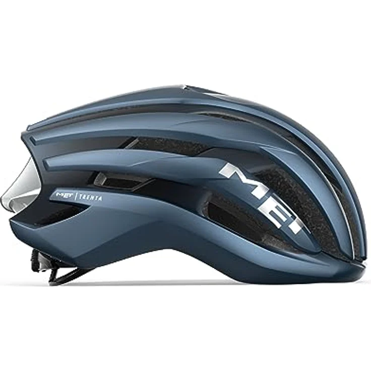 MET Trenta MIPS, Fahrradhelm mit optimaler Belüftung, Navy Silver, Matt, Gr. L (58-61 cm) – Bild 4