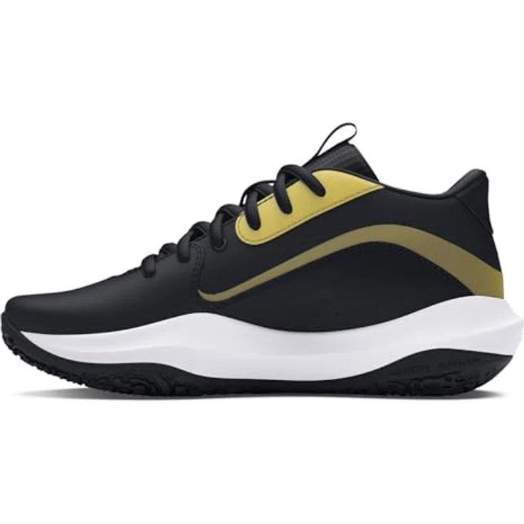 Under Armour UA GS Lockdown 7, Basketballschuhe mit optimalem Halt und Stabilität, schwarz, Größe 5b – Bild 2