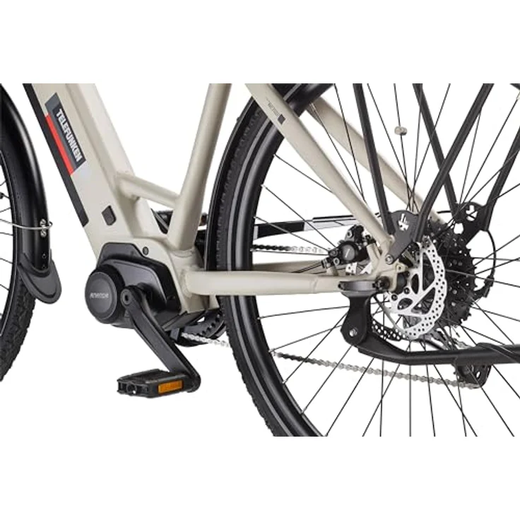 TELEFUNKEN E-Bike Damen 28 Zoll, Elektrofahrrad Mittelmotor, 10-Gang Shimano Kettenschaltung, Hydr. Scheibenbremsen - Pedelec Citybike, RC680 Multitalent, Silber - Preisvergleich – Bild 4