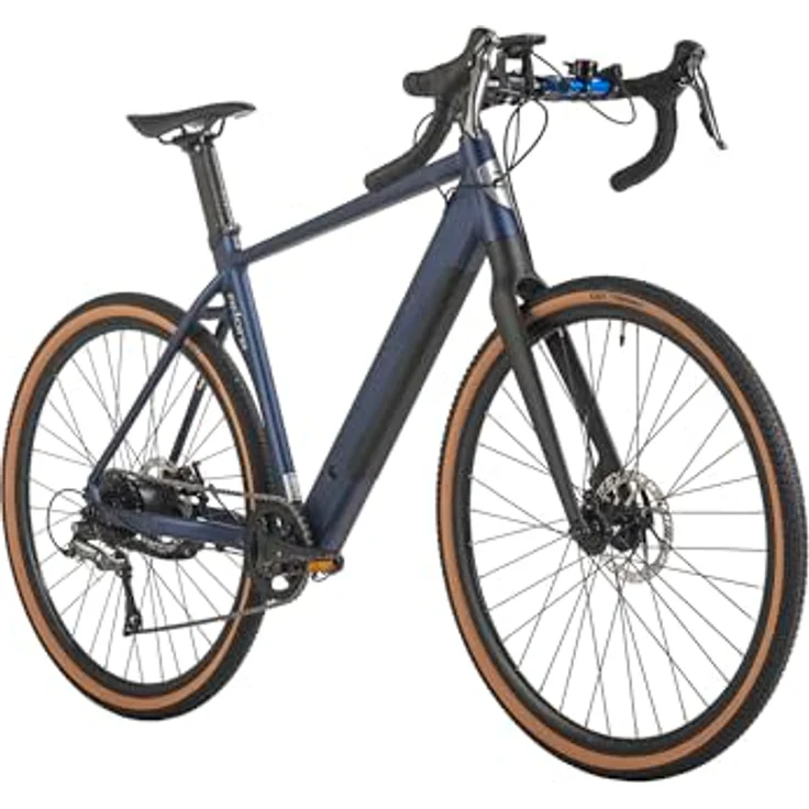 Adore E-Gravelbike 28" Alu GTR-770 Heckmotor 30NM / 10Ah Dunkelblau matt – Bild 4