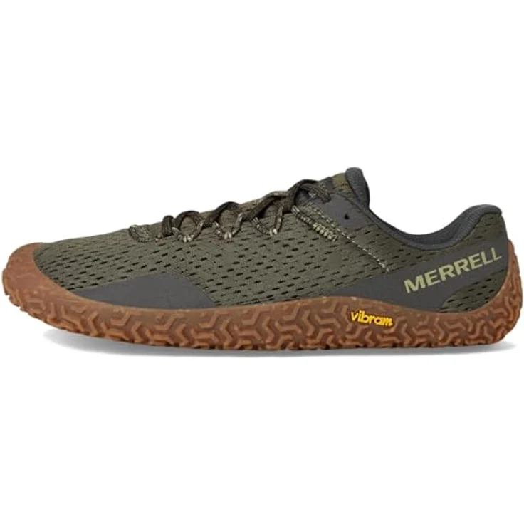 Merrell Vapor Glove 6, Herren Wanderschuhe, atmungsaktives Obermaterial aus 100 % recyceltem Mesh, Vibram EcoStep-Aussensohle, vegan-freundlich, Grün, Größe 41 – Bild 5