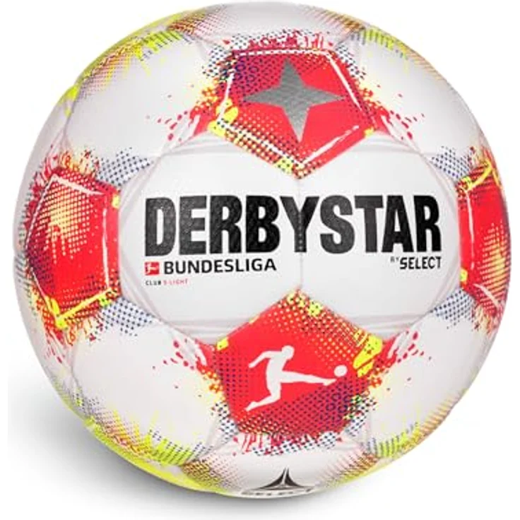 Derbystar Bundesliga Club S-Light v25, Trainingsball für intensive Nutzung, robust, weiß – Bild 1