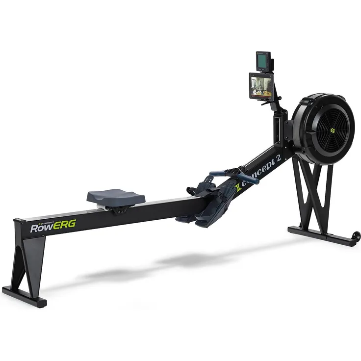 Concept2 Rudergerät "RowErg", High mit verstellbarem Monitor, Luftwiderstand, Sitzhöhe 51 cm, bis 135 kg Nutzergewicht, PM5 Trainingscomputer