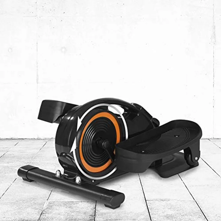 MAXXMEE Ellipsentrainer | Für das Bauch-Beine-Po-Training und Muskel- und Ausdauertraining im Sitzen | Platzsparendes Design für Jede Zimmergröße [schwarz] – Bild 4