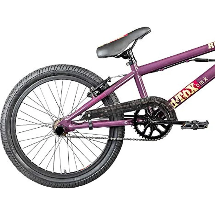 deTOX BMX-Rad Rude Limited, 20 Zoll, 1 Gang, unisex, 4 Pegs, 360° Rotor, grau/blau, geeignet für Fahrer ab 140 cm – Bild 4