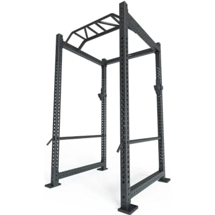 Atletica R8-Base3 Power Rack, 123cm x 123cm, 3mm Stahl auf 75mm Vierkantrohr, Basismodell, Studioqualität – Bild 1