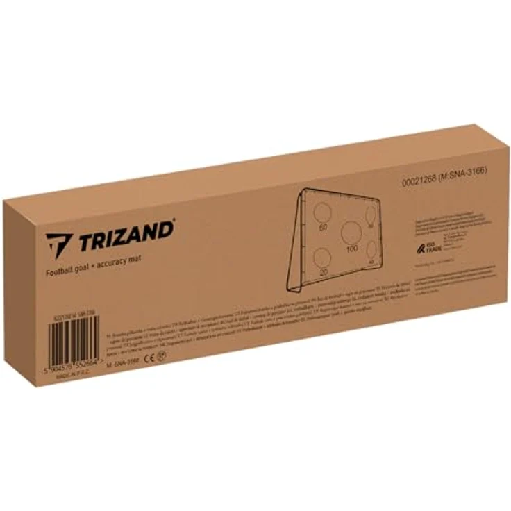 TRIZAND Fußballtor mit Torwand 170x240x85 cm, robuste Stahlkonstruktion und Klick-Montagesystem, ideal für Garten und Training – Bild 2