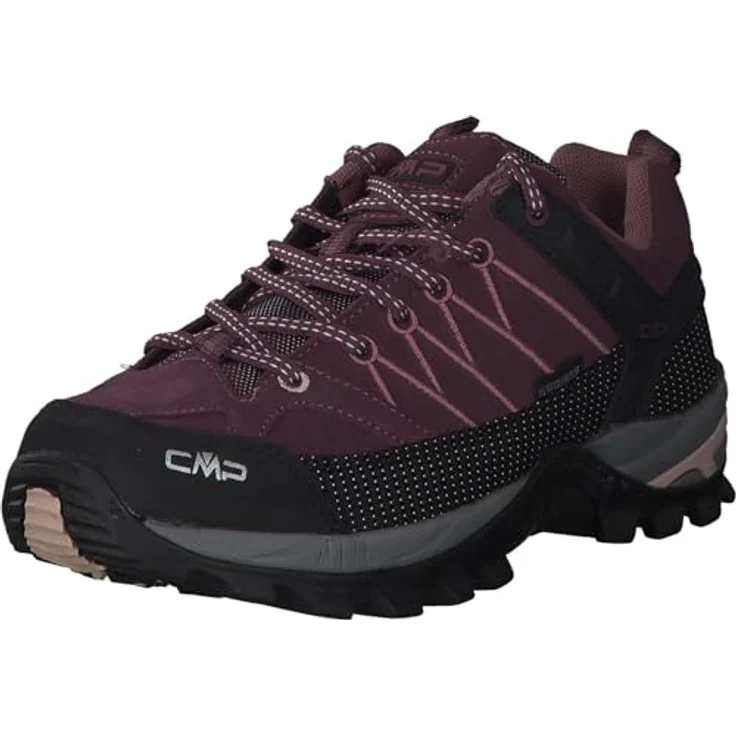 CMP Campagnolo Damen Wanderschuhe, Trekkinghalbschuhe mit Waterproof-Technologie, Größe 38, Rot – Bild 1