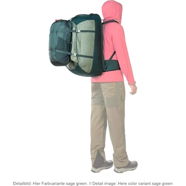 Tatonka Great Escape 50+15, Reiserucksack mit Kofferöffnung, abnehmbarem 15L Daypack und abdeckbarem Tragesystem, 65 Liter, 64 x 30 x 18 cm – Bild 5