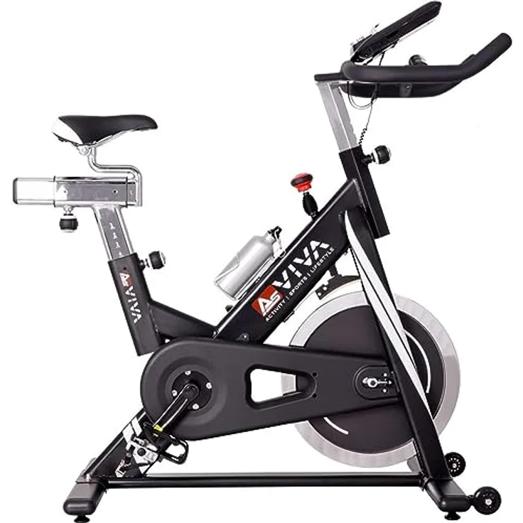 AsVIVA Indoor Cycle Speedbike S14 Bluetooth | inkl. SPD Klickpedale & Brustgurt (Pulsgurt) | 23kg Schwungmasse | App kompatibel | stufenlose Widerstandseinstellung – Bild 1