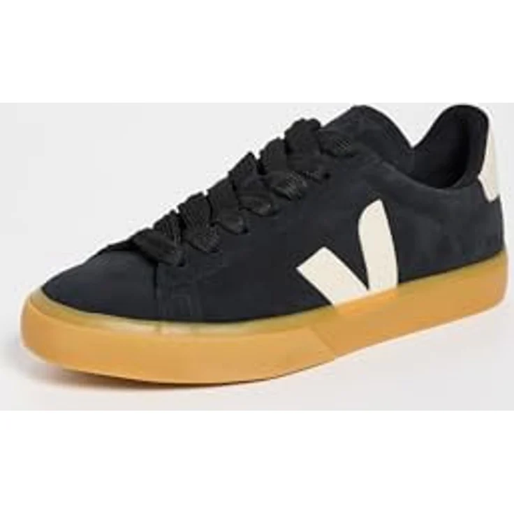 Veja Campo Suede Leder Sneaker für Männer, in Schwarz Weiß, Größe 8 UK - 42 EU - 9 US, wasserabweisend, gegerbt – Bild 2
