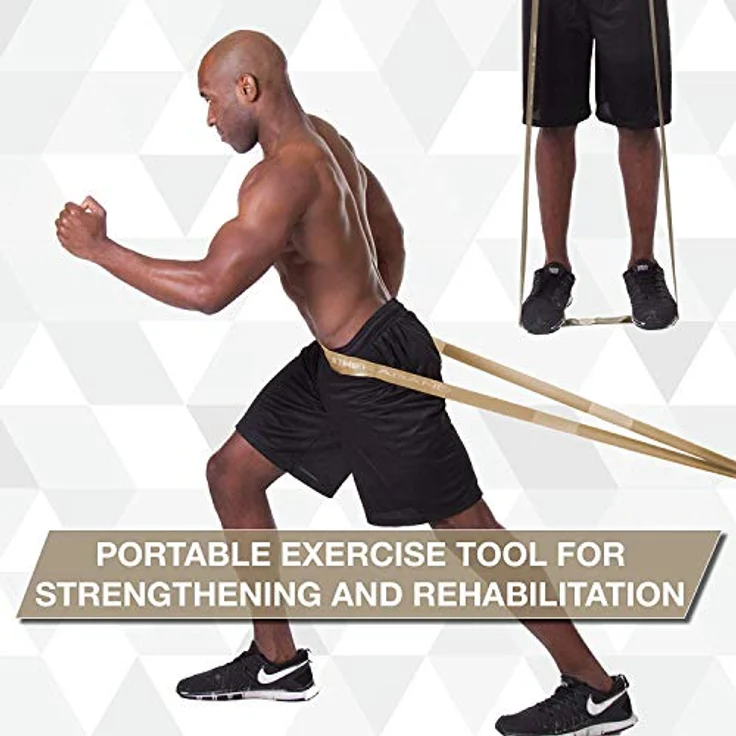 THERABAND CLX Latexfreies Widerstandsband, 110 Schlaufen für Pilates, 22 Meter, Gold, maximale Flexibilität für Fitness und Physiotherapie – Bild 4