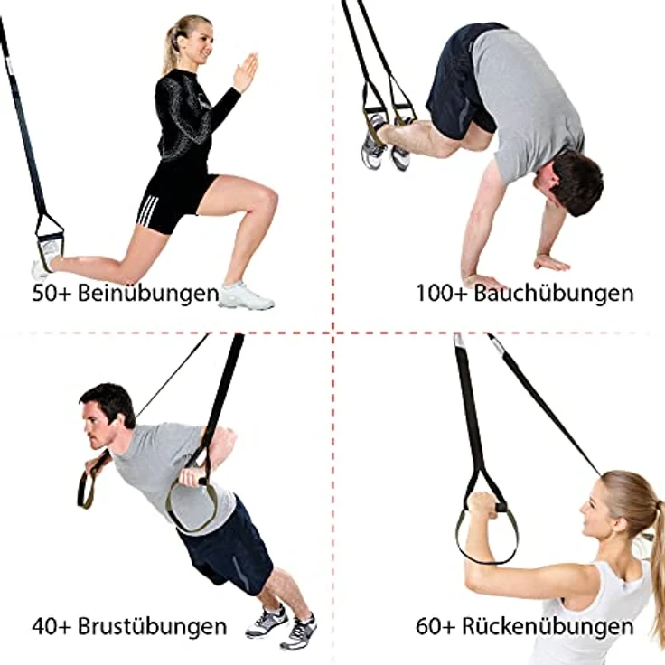 Variosling® Schlingentrainer mit Türanker Military Force Tactical grün kaki - Designed in Germany Suspension Trainer Functional Trainer – Bild 2