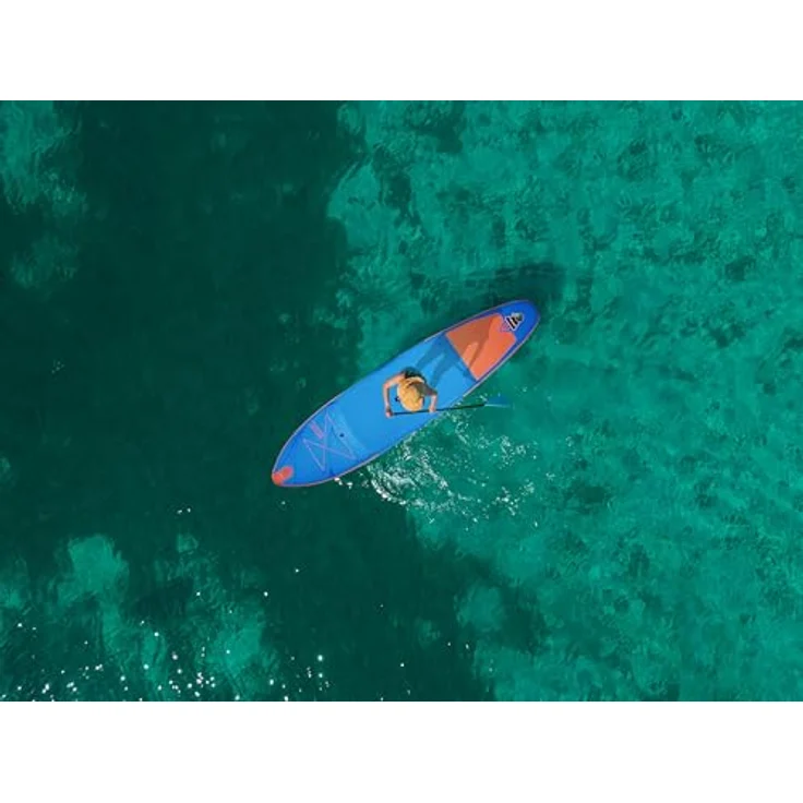 WattSUP Espadon 11.8 SUP Board Stand Up Paddle Surf-Board Paddel ISUP 355x86cm, Orange, Hellblau, 355x86x15 cm – Bild 12