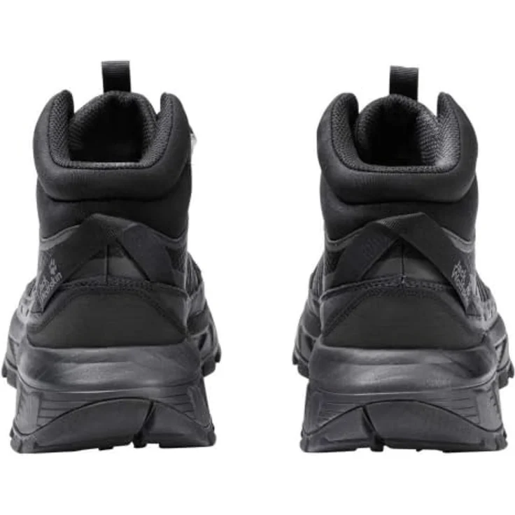 Jack Wolfskin Wild Hike Mid W, Wasserdichte Wanderstiefel mit EVA-Dämpfung und griffiger Gummiaußensohle, Schwarz – Bild 6