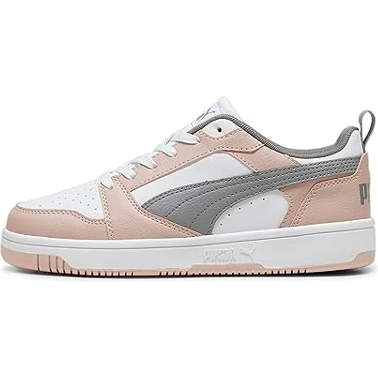 PUMA Rebound v6 Low Unisex Sneaker, rosa, aus getrommeltem Leder mit Gummi-Außensohle, Größe 38.5 – Bild 2