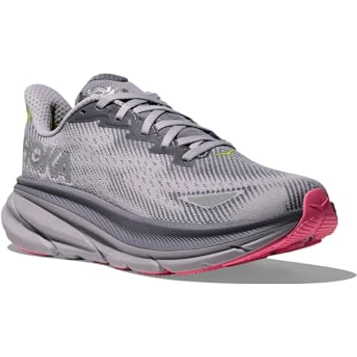 Hoka W Clifton 9 Gtx, wetterfester Laufschuh mit GORE-TEX, grau und foggy grey, Größe: 6.5 – Bild 3