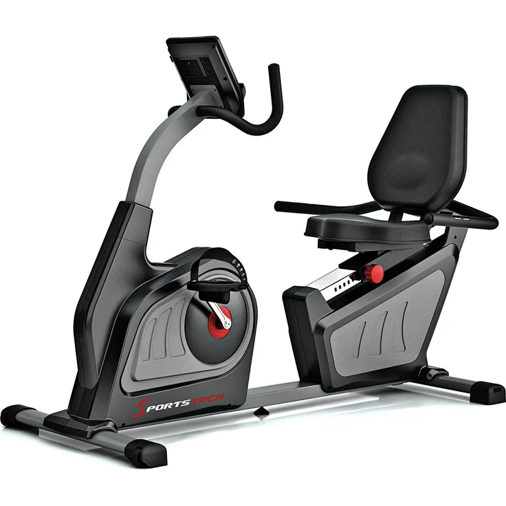 Sportstech Ergometer ES600, Selbststromversorgung, Magnetbremssystem, profi-schwarz