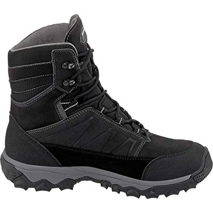 Meindl Sella GTX Herren Winterstiefel, robuste Outdoorschuhe mit hochwertiger Woll-Innenausstattung, schwarz, Größe 42,5 – Bild 4