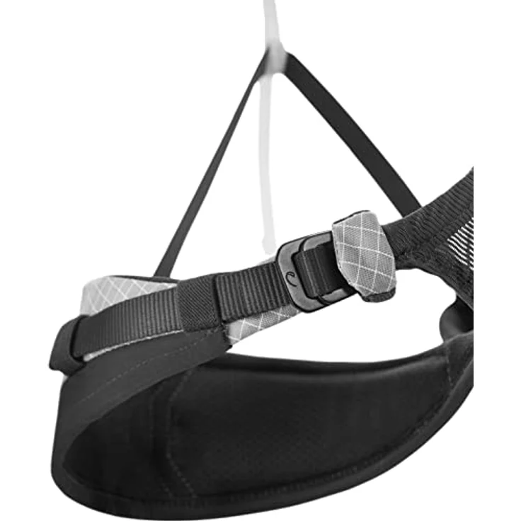 Edelrid Helios Klettergurt, 3D Pad-Technologie für optimalen Komfort, Farbe: light grey, Größe: M – Bild 4