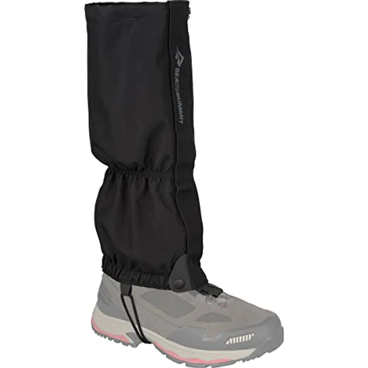 Sea To Summit Grasshopper Gamasche, Größe S-M, leicht und strapazierfähig aus 450D Ripstop Polyester, schwarz – Bild 1