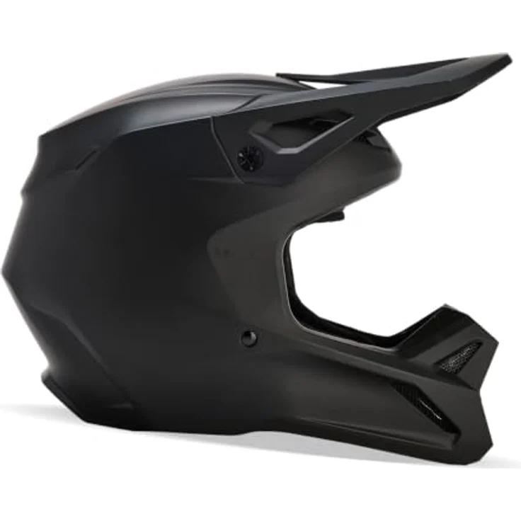 Fox Racing V1 Solid Helmet, MIPS-Technologie, Dirtbike-Helm für MX & Offroad, gute Belüftung, herausnehmbares Innenfutter, Farbe: Matte Black, Größe: M – Bild 3